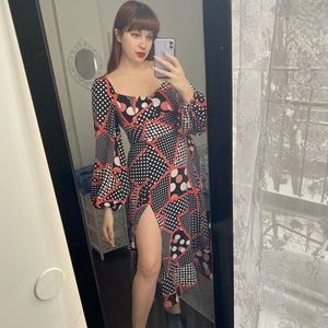 Nasty Gal Geometric Dress